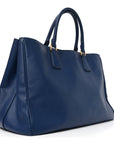 Saffiano Large Galleria Double Zip Tote Bluette