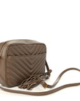 Calfskin Matelasse Monogram Lou Camera Bag Dark Beige
