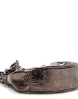 Metallic Agneau Arena Le Cagole Shoulder Bag XS Dark Bronze