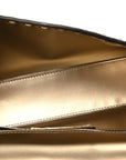 Cuoio Roma Sellerissima Nappa Sintetica Tape Stitch Baguette Platino