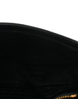 Saffiano Flap Shoulder Bag Black