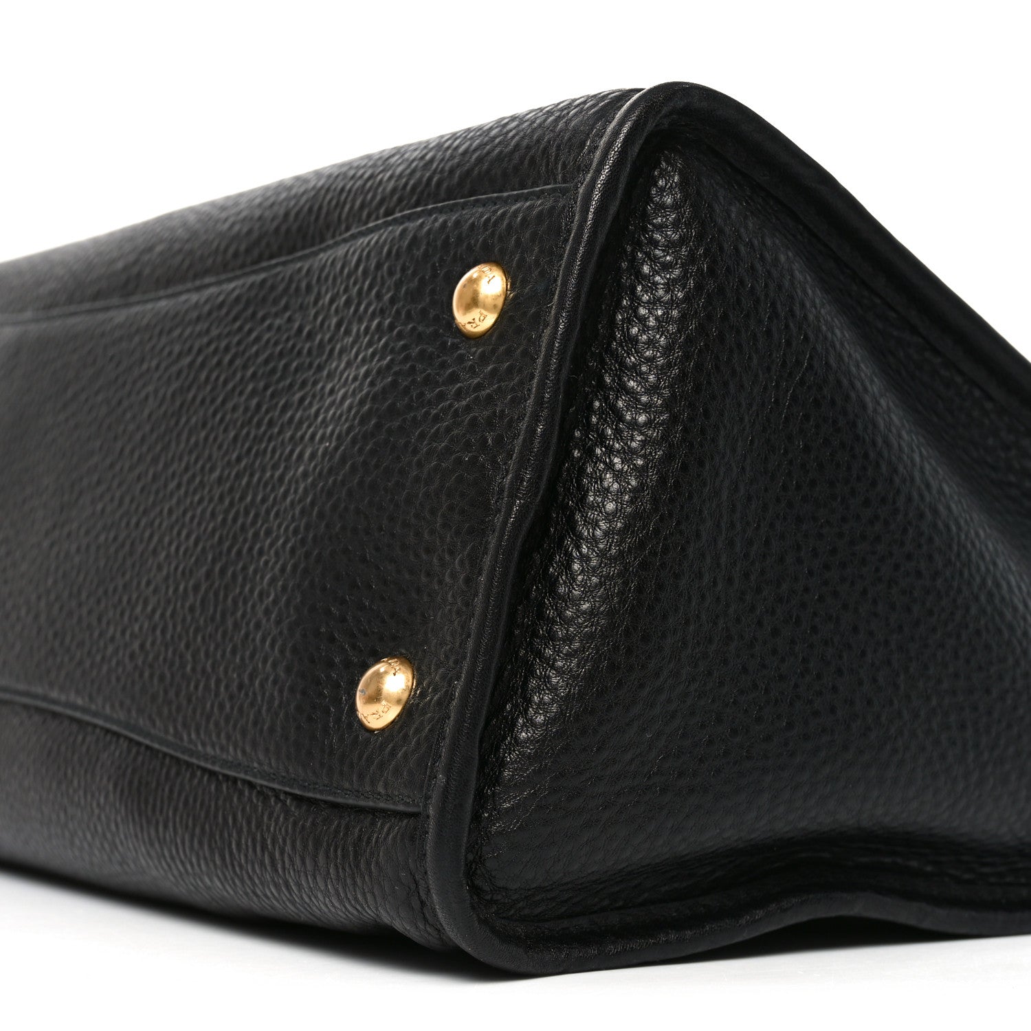 Vitello Daino Shopping Satchel Black
