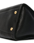 Vitello Daino Shopping Satchel Black