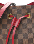 Damier Ebene Neonoe MM Cherry Berry