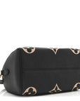 Empreinte Monogram Giant Speedy Bandouliere 25 Black Beige