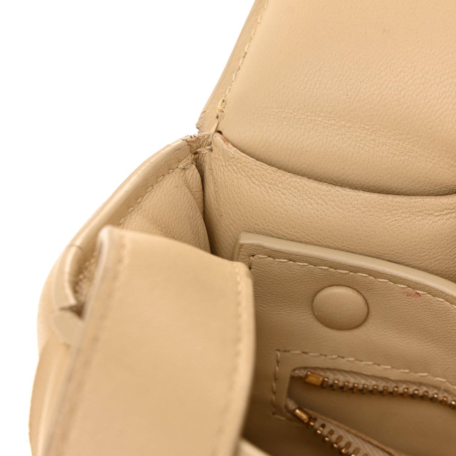 Nappa Maxi Intreccio Padded Cassette Crossbody Bag Porridge
