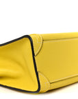 Drummed Calfskin Nano Luggage Citron