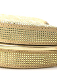 Crystal Vitello Laminato Suede FF Nano FNDIgraphy Hobo Bag Platino