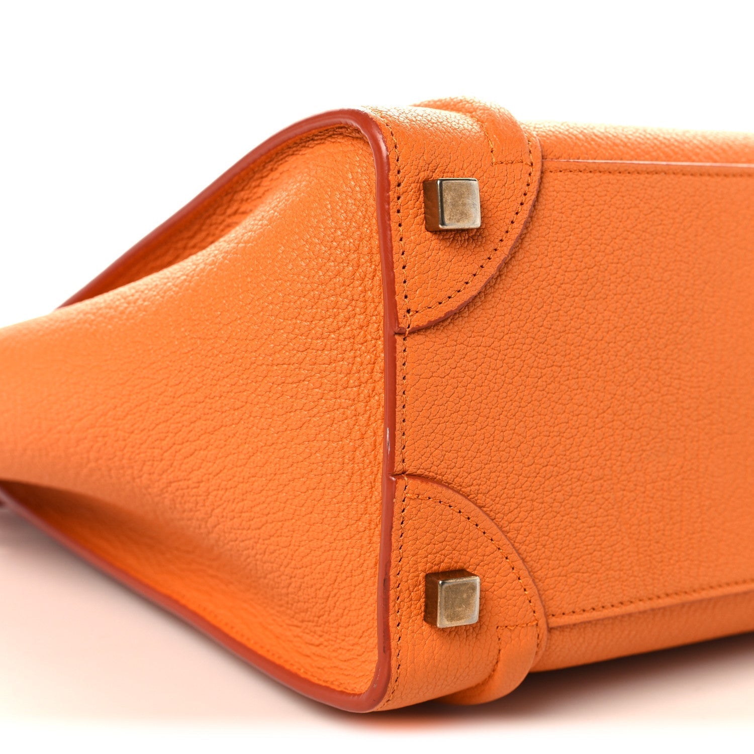 Goatskin Micro Luggage Light Orange