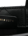 Calfskin Macrocannage Mini Book Tote Black