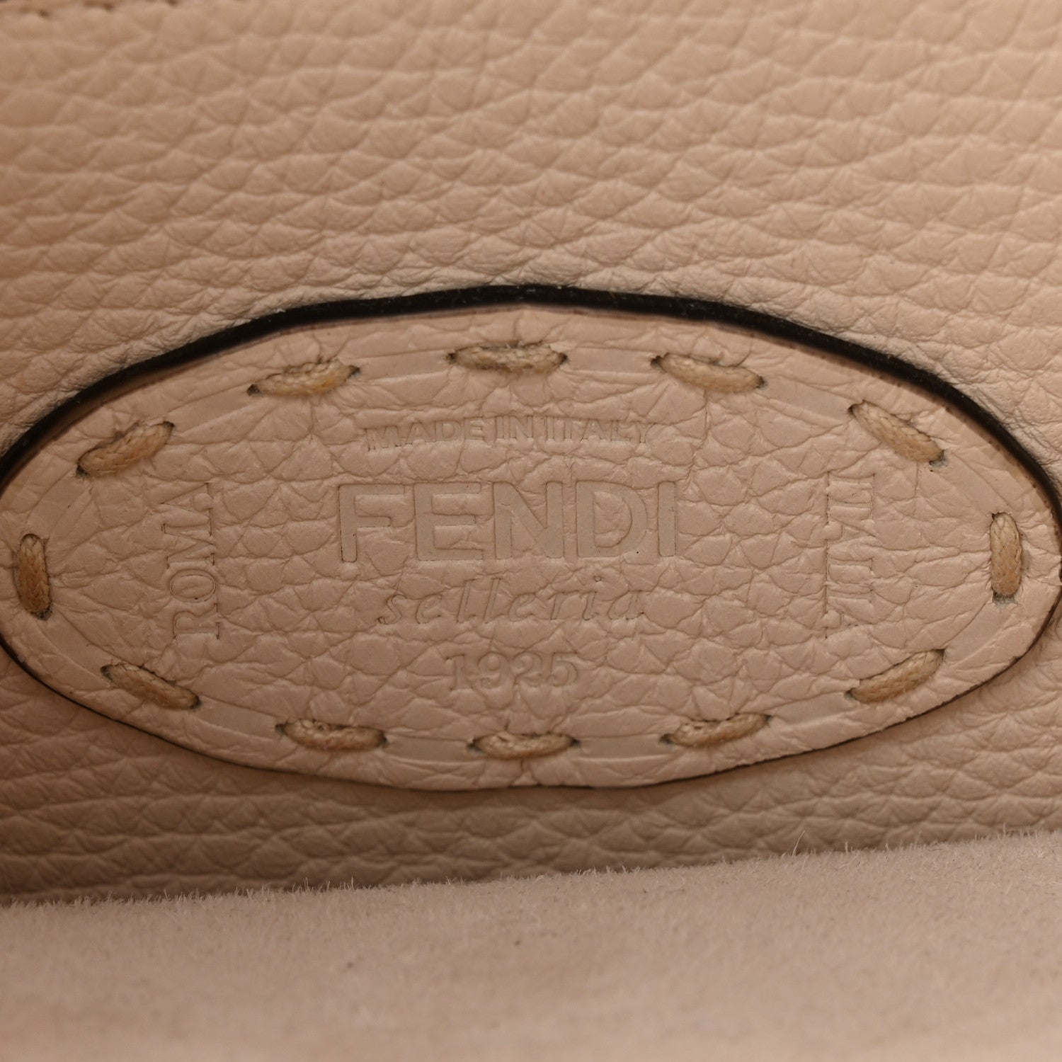 Cuoio Roma Sellerissima Nappa Sintetica Tape Stitch Small Peekaboo I SEE U Satchel Camelia