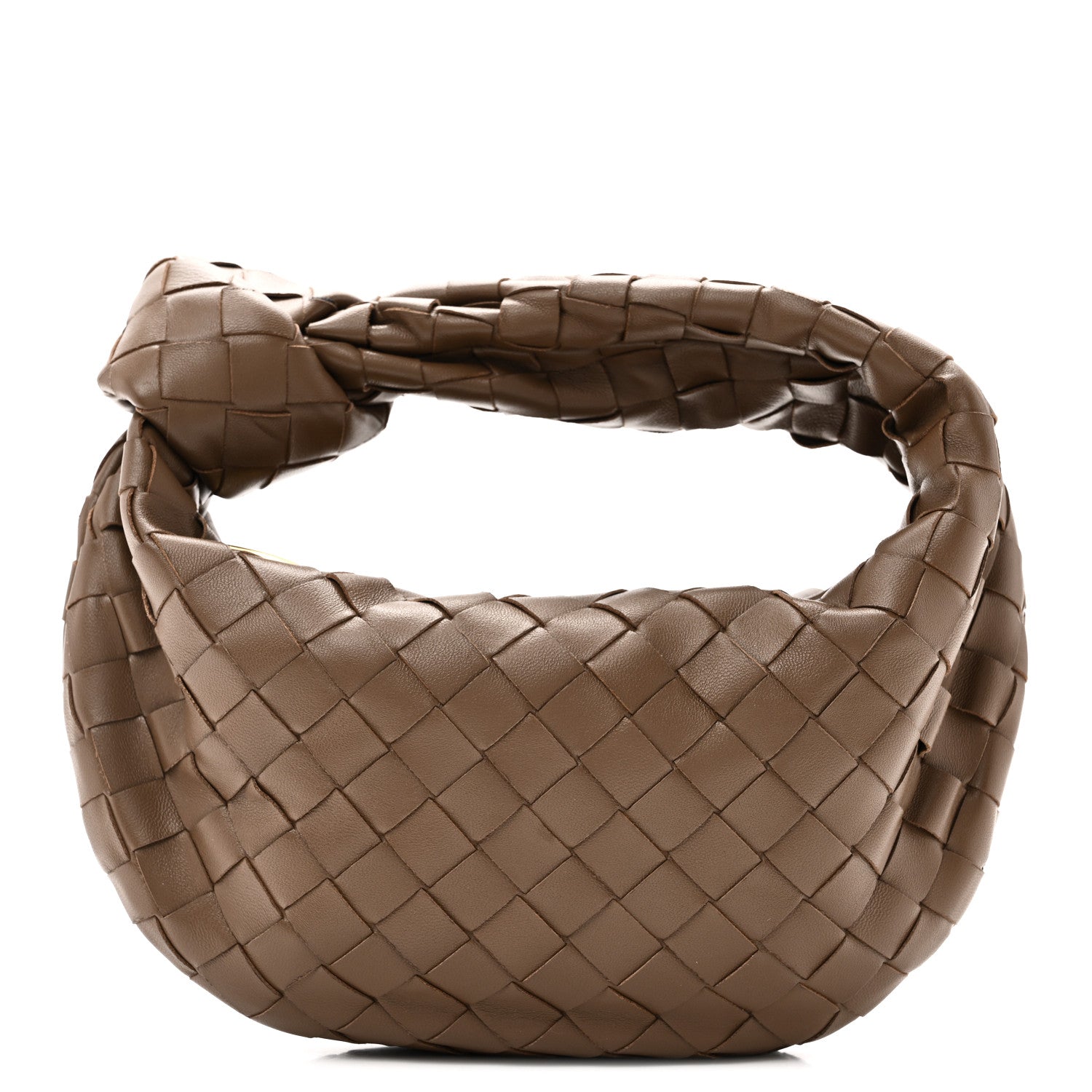 Nappa Intrecciato Mini Jodie Dark Taupe