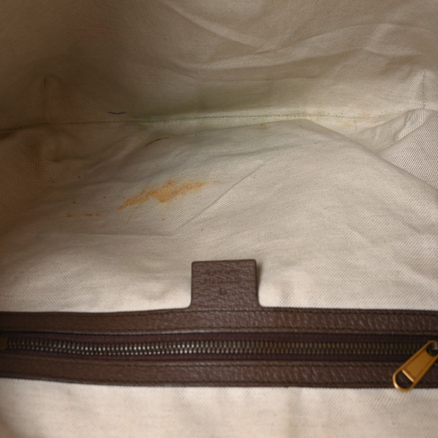 GG Supreme Monogram Web Ophidia Half Moon Hobo Brown
