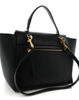 Grained Calfskin Mini Belt Bag Black