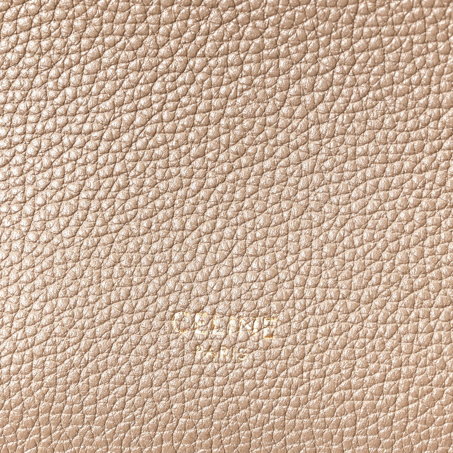 Soft Grained Calfskin Small Sangle Bucket Bag Taupe