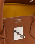 Togo Swift Officier Birkin 30 Gold Ambre