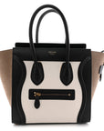 Bullhide Calfskin Nubuck Micro Tri-Color Luggage White Khaki