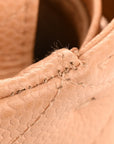 Caviar Quilted Medium Double Flap Beige Clair