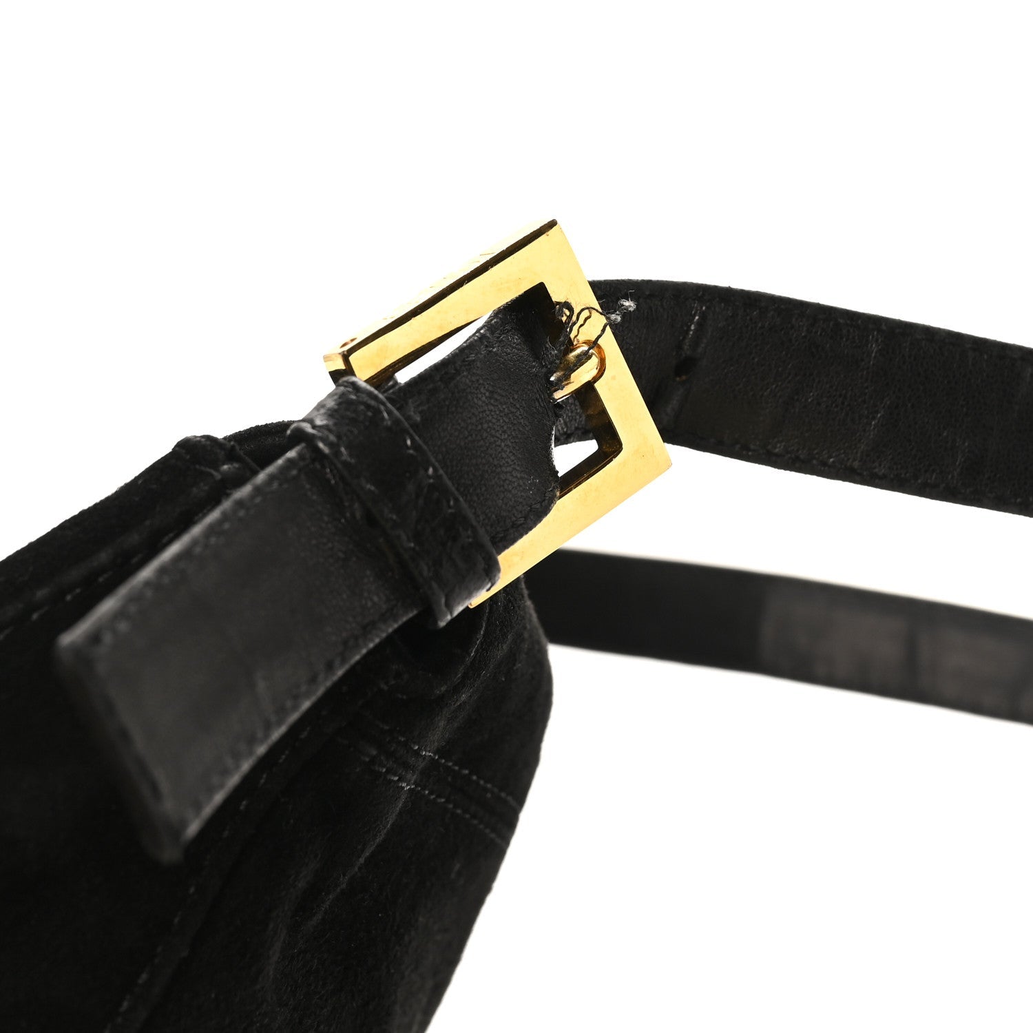 Suede Mama Baguette Black