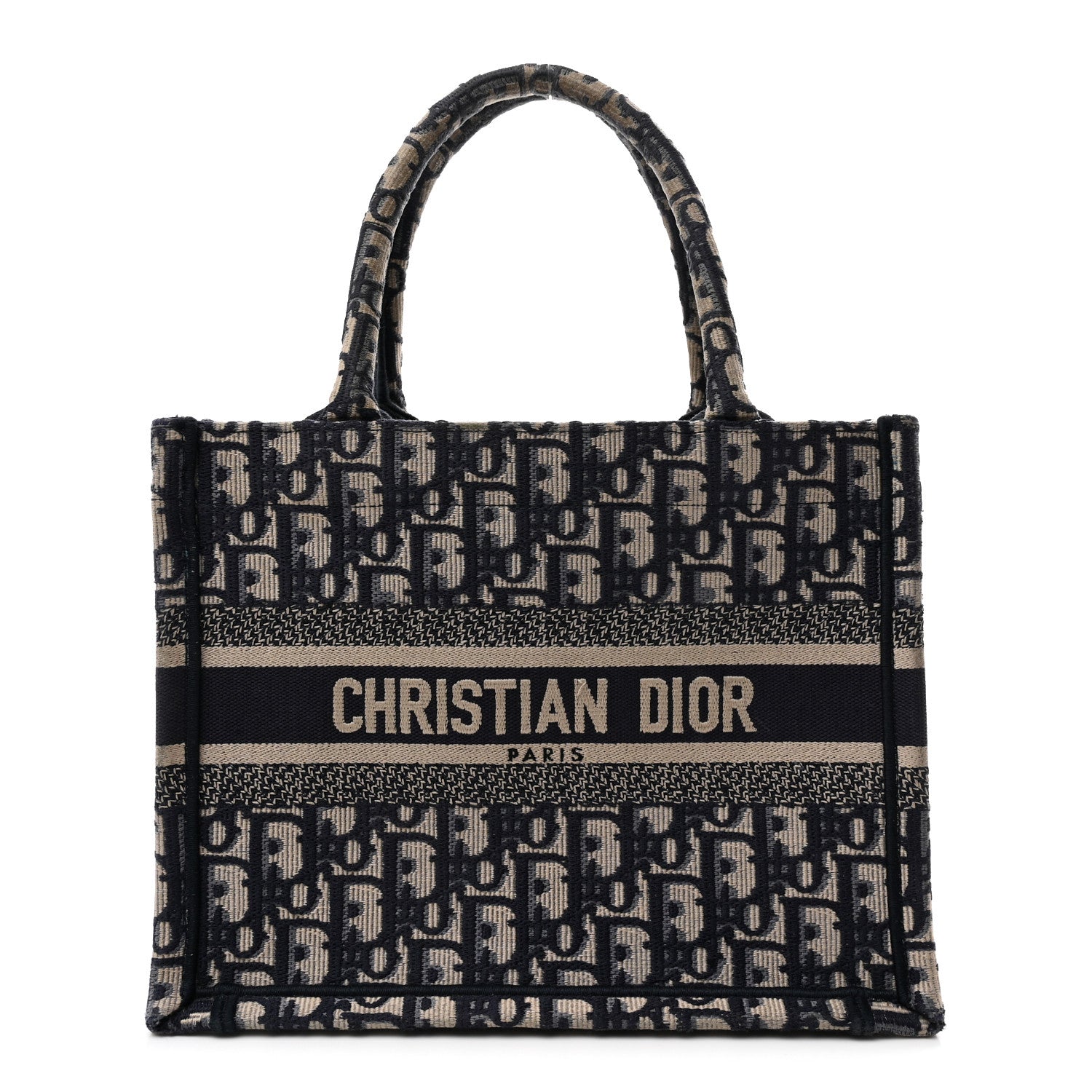Oblique Small Book Tote Blue Multicolor