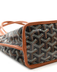 Goyardine Reversible Mini Anjou Black Gold