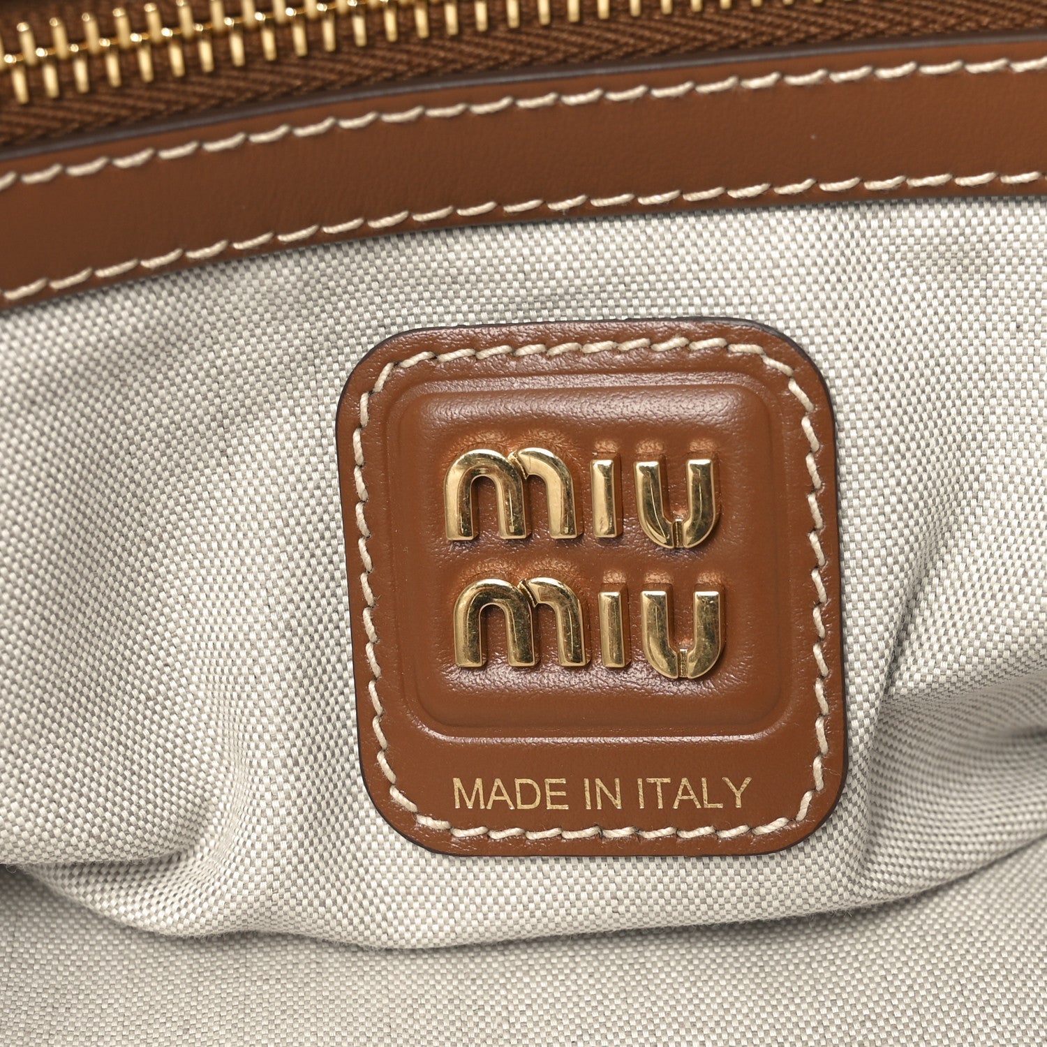 Canvas Ivy Bag Beige Brandy
