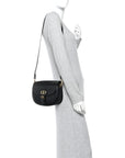 Box Calfskin Medium Bobby Flap Black