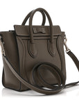 Drummed Calfskin Nano Luggage Souris