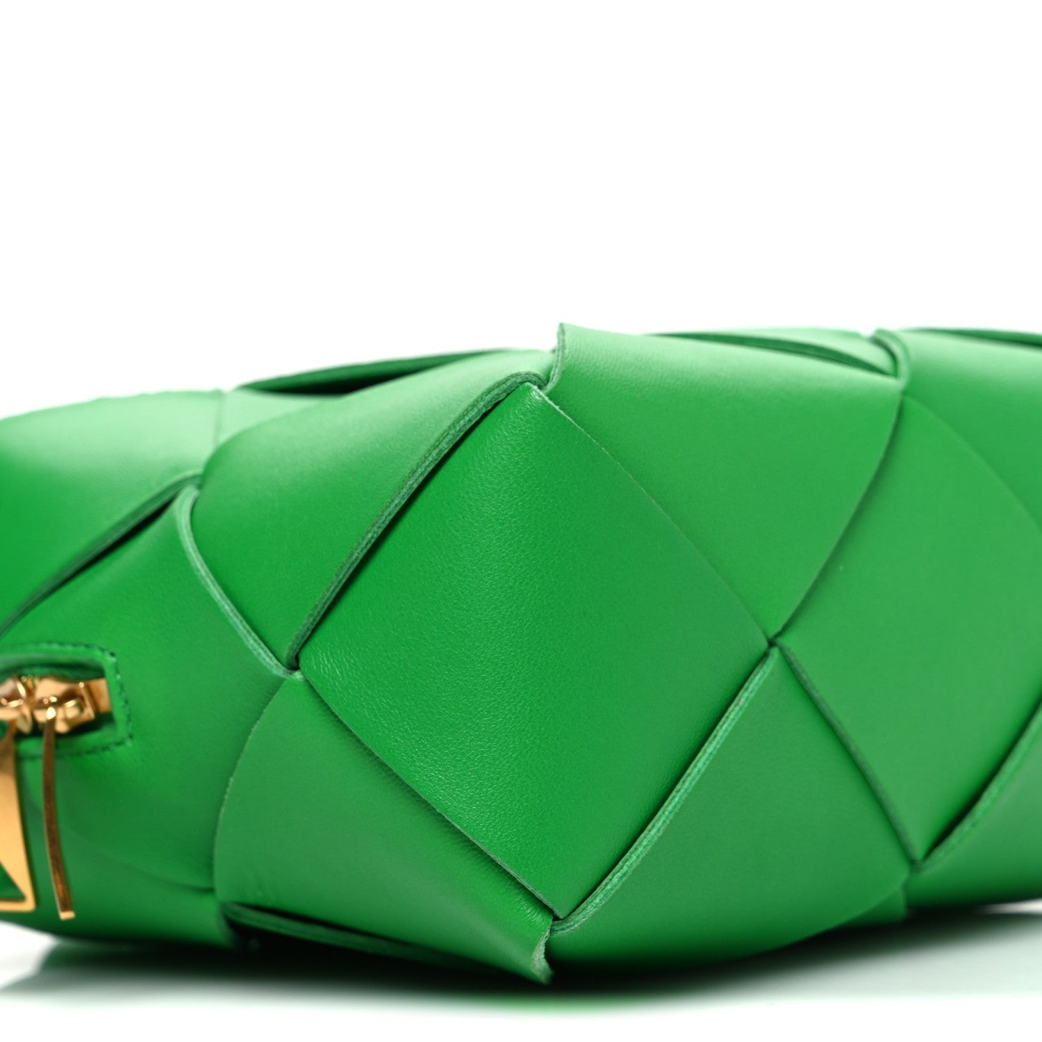 Lambskin Maxi Intrecciato Mini Cassette Camera Bag Parakeet