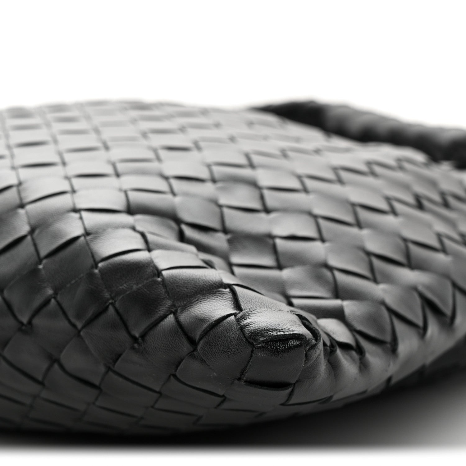 Calfskin Intrecciato Small Hop Black