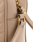 Calfskin Matelasse Monogram Lou Camera Bag Dark Beige