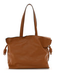 Calfskin Large Flamenco Knot Bag Warm Desert