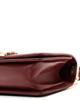 Lambskin Quilted Small Boy Flap Dark Red