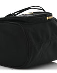 Saffiano Tessuto Nylon Mini Bucket Crossbody Bag Black