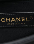 Lambskin Quilted New Medium Boy Flap Black