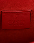 GG Supreme Monogram Mini Dionysus Shoulder Bag Hibiscus Red