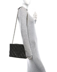 Lambskin Quilted Large Diamond CC Flap Black