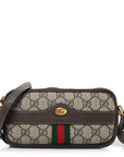 GG Supreme Monogram Web Mini Ophidia GG Bag Brown