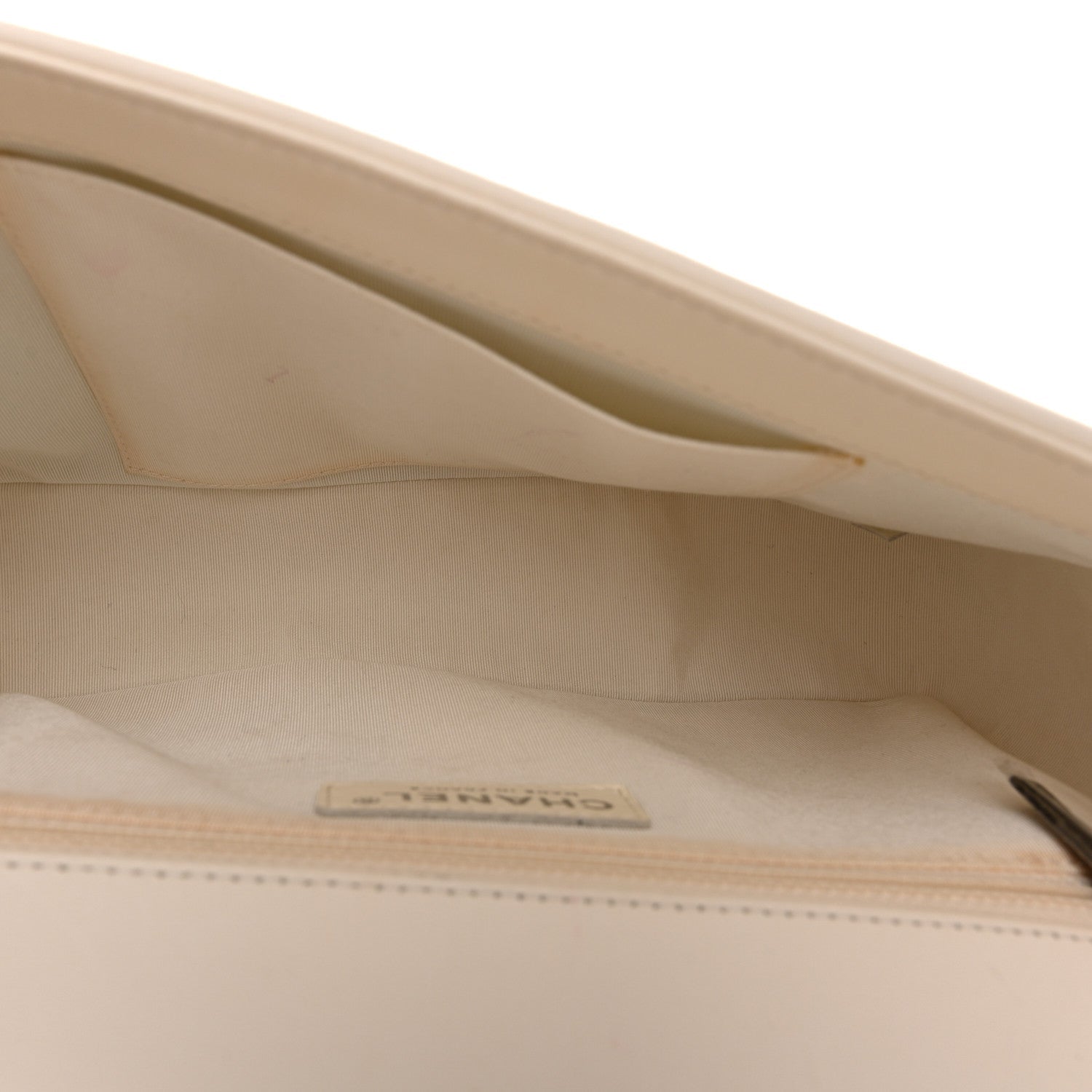 Calfskin Quilted New Medium Boy Flap White