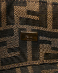 Fabric Jacquard FF 1974 Mini Baguette Tobacco Moro Black