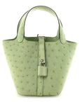 Ostrich Micro Picotin Lock Vert Criquet