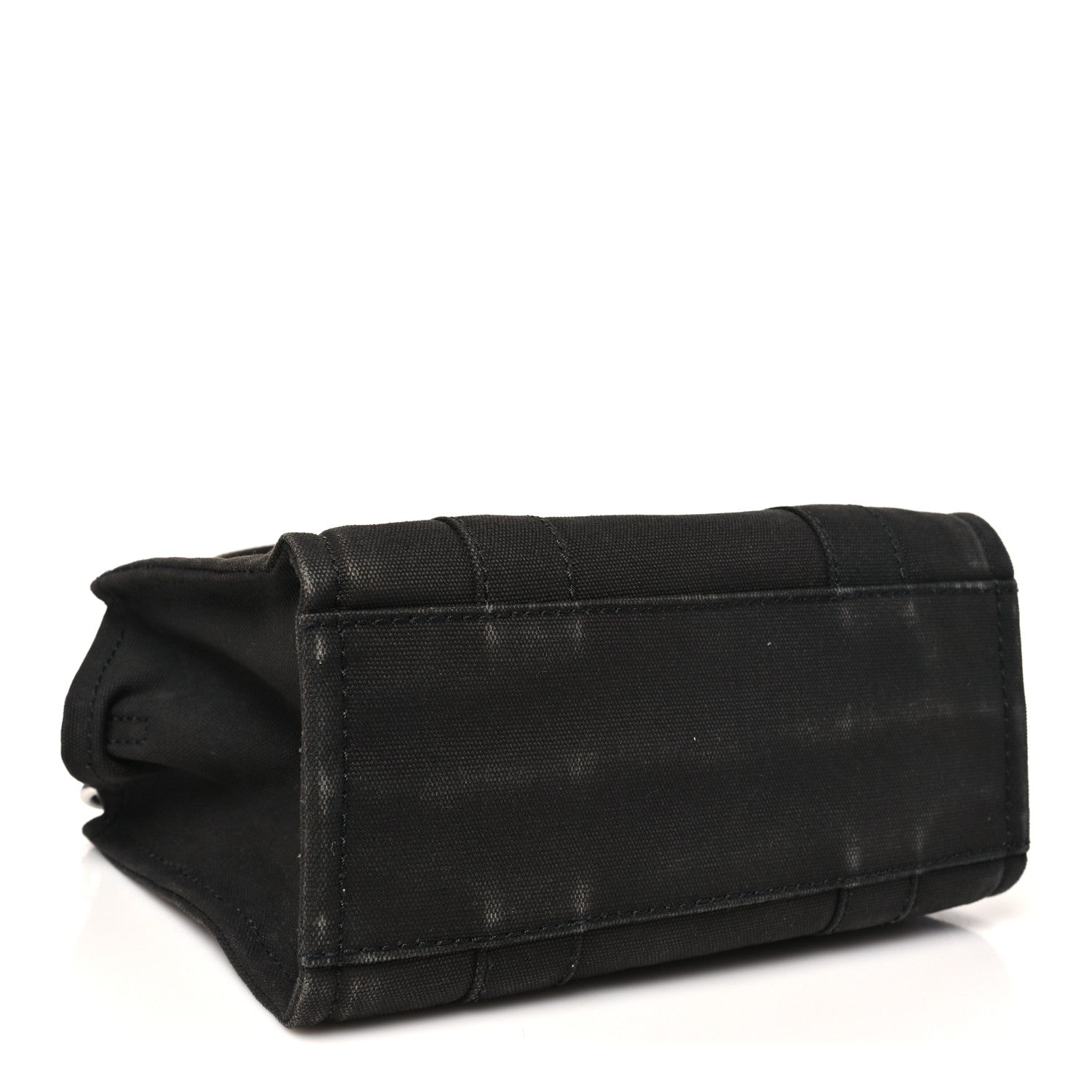 Cotton Canvas Small The Traveler Tote Bag Black