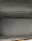 Nappa Intrecciato Small Vanity Case On Strap Agate Grey