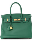 Taurillon Novillo Birkin 30 Vert Vertigo