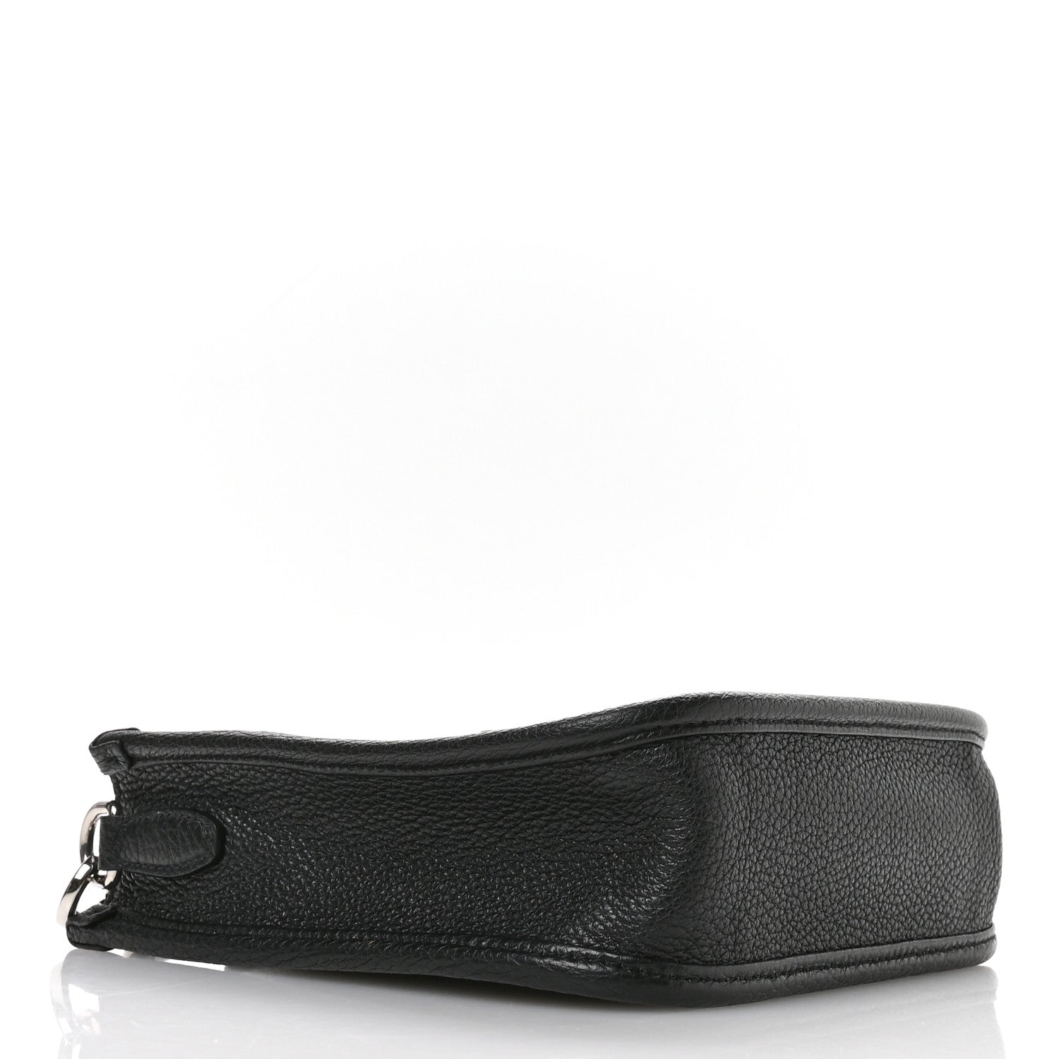Vitello Daino Soft Mini Hobo Messenger Bag Black