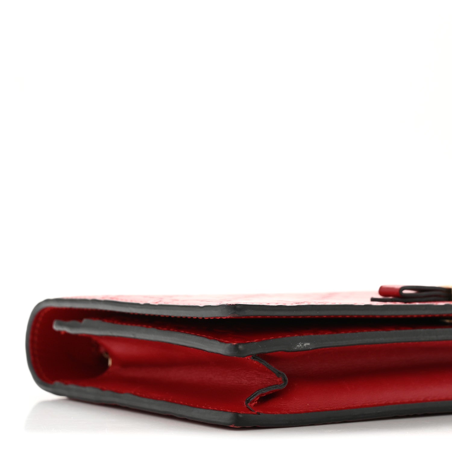 GCCIssima Signature Bowy Chain Wallet Hibiscus Red