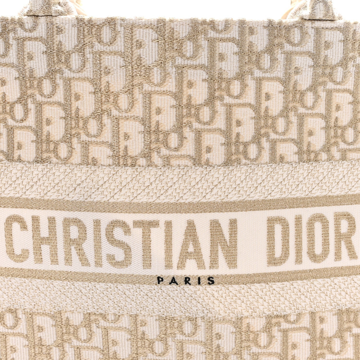 Oblique Medium Book Tote Gold Multicolor