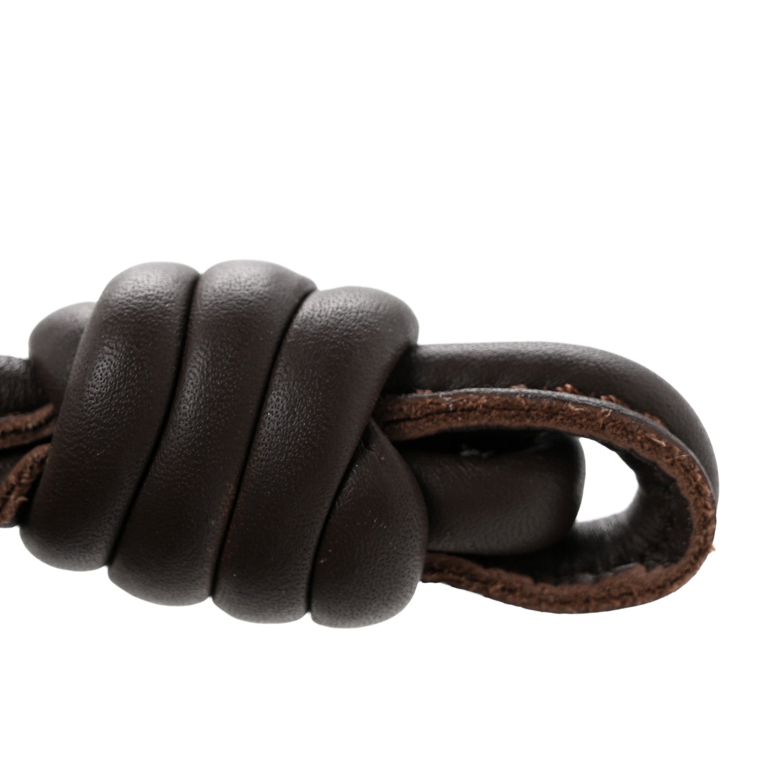 Calfskin Mini Flamenco Knot Bag Chocolate