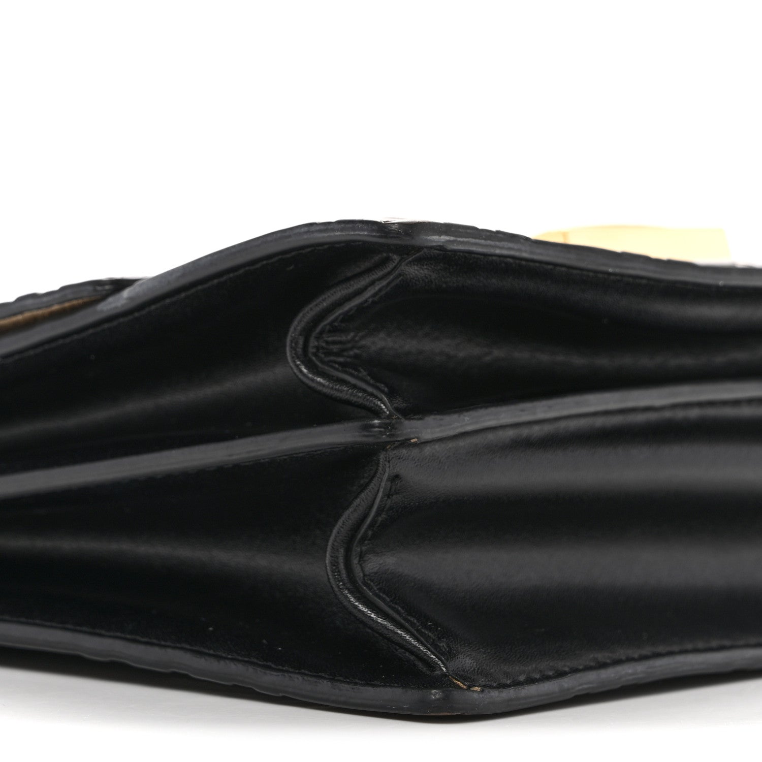 Vitello Liberty Bi-Color FF 1974 Embossed Small Kan U Shoulder Bag Maya Black