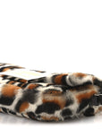 Calf Hair Leopard Print Phone Baguette Moro